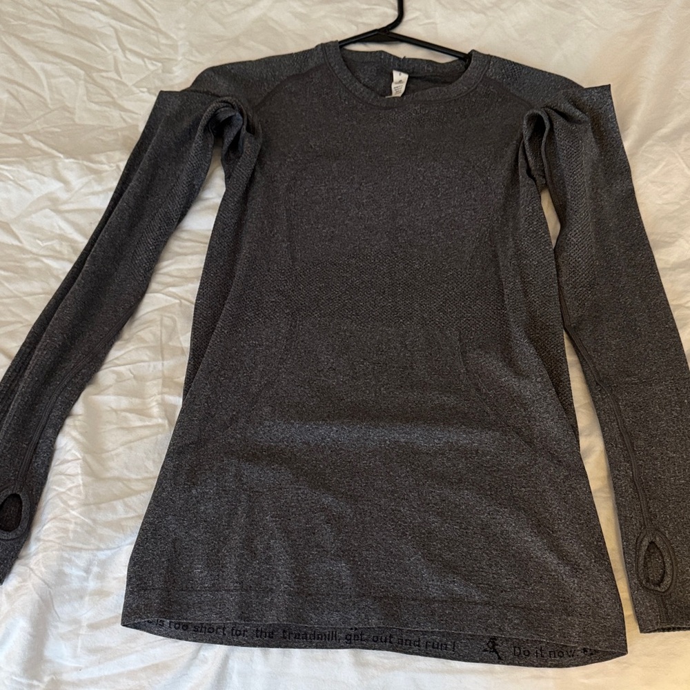 lululemon athletica Dark Gray Long Sleeve Top